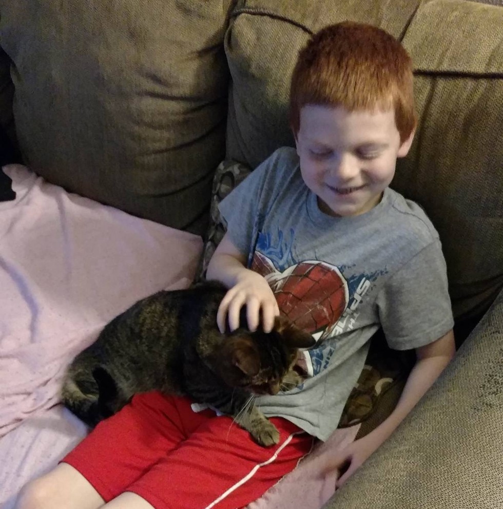 9-year-old Boy with Autism Breaks into Tears When He Reunites With Cat, His Best Friend
