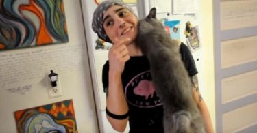 Cat Who Spend Her Entire Life Locked In Cage, Finally Feels Love For The First Time!