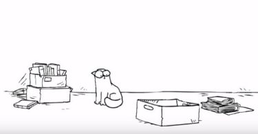 A curious cat investigates an empty cardboard box - Simon's Cat