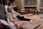 Loyal Kitty Won’t Leave The Bed Of Her 96 Year-Old Dying Grandma Owner
