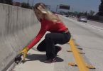 Tiny Kitten Abandoned On Busy Freeway With Little Hope For Survival