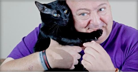 Rescue Black Cat Saves Human`s Life By Biting His Toes During Seizures